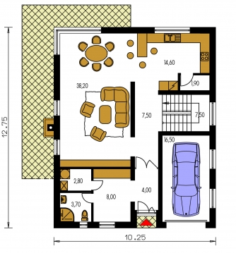 Floor plan of ground floor - TREND 285